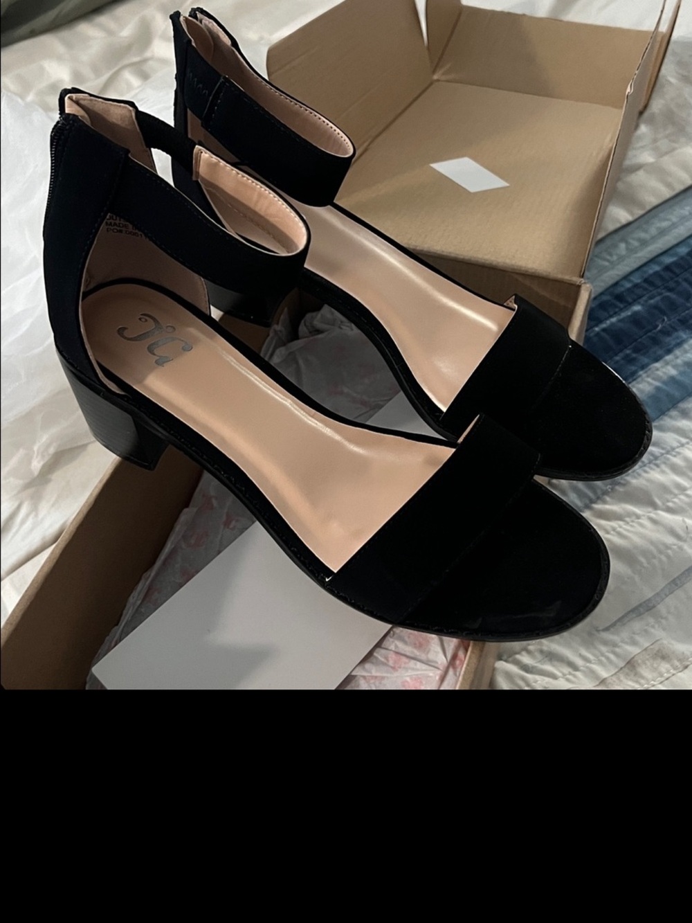 Journee - Black Sandals size 8 - NIB